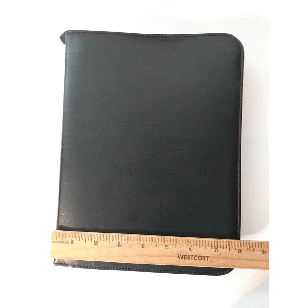 Day-Timer Black Zippered Planner Cover Organizer 8